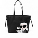 KARL LAGERFELD - K/ikonik 2.0 Nylon Tote Xl Kc - A999 - 245W3059/A999