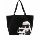 KARL LAGERFELD - K/ikonik 2.0 Shopper  Xl Kc - A999 - 245W3850/A999