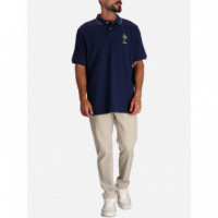 Polo RALPH LAUREN - SSKCCLSM18-SHORT Sleeve-polo Shirt - F24 Newport Navy Vrsy Bear - 710867574005/F24 Newport Navy Vrsy Bear