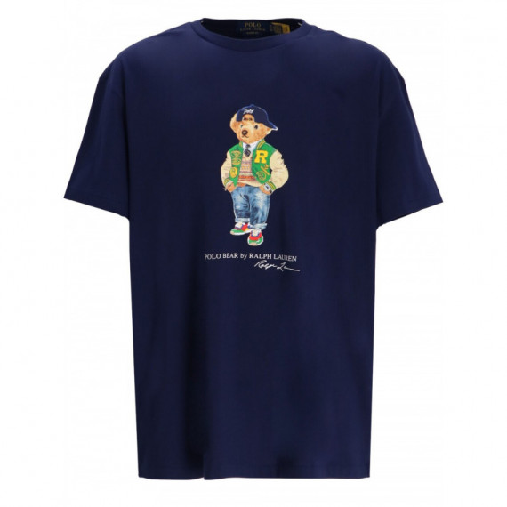 Polo RALPH LAUREN - SSCNCLSM1-SHORT Sleeve-t-shirt - F24 Newport Navy Vrsy Bear - 710854497039/F24 Newport Navy Vrsy Bear