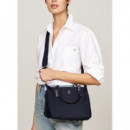 TOMMY HILFIGER - Poppy Small Tote Corp - DW6 - F|AW0AW16478/DW6