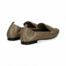 Mocasin Flecos Piel Beige  ASH