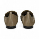 Mocasin Flecos Piel Beige  ASH