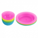 Juego de Platos y Cuencos Pp 4 Piezas Arcoiris  KIKKA BOO