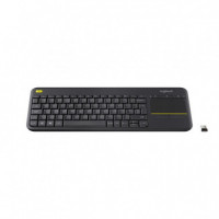 Teclado LOGITECH K400 Rf Wireless Touchpad Black