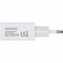 Cargador Smartphone AISENS USB 5V-2A White