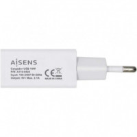 Cargador Smartphone AISENS USB 5V-2A White