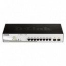 Switch D-LINK Gigabit 10 Puertos DGS-1210-10P Poe