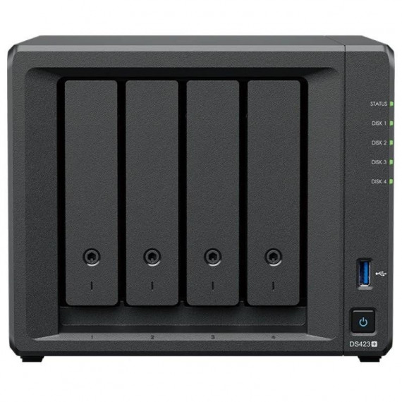 Unidad Nas SYNOLOGY 4 Hdd/ssd Disktation Cpu 2GHZ 2GB Black