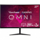 Monitor Gaming VIEWSONIC 27" 165HZ Curvo Multim Ergonomico HDMI Dp 3YR Gar