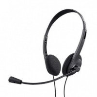 Auriculares + Microfono TRUST Chat Headset Jack