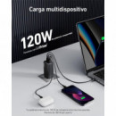 Cargador ANKER 737 Prime 120W Fast Charge 2XUSB-C + 1XUSB-A Black