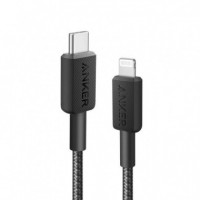 Cable ANKER 322 Usb-c To Lightning Trenzado 0.9M 30W Black