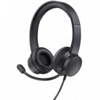 Auriculares + Microfono TRUST HS-150 Headset 3.5MM Black