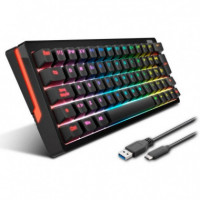 Teclado Gaming KROM Kreator Mecanico Tkl USB Rgb