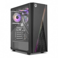 Caja Ordenador Gaming NOX Hummer Frost Cristal ATX Argb