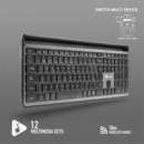 Teclado + Raton NGS Eclipse Slim Silent Wireless Bt Multi Recargable Grey