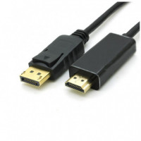 Cable Conversor ONEWAY Displayport Macho a HDMI Macho 1.8M Dp/hdmi Black