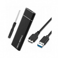 Caja Externa ONEWAY Hdd Ssd M2 USB 3.0 Black + Cable USB