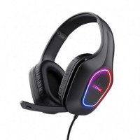 Auriculares + Microfono TRUST Gaming Gxt 416 Zirox Headset Rgb Black