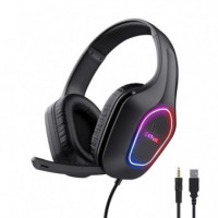 Auriculares + Microfono TRUST Gaming Gxt 416 Zirox Headset Rgb Black