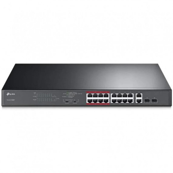 Switch TP-LINK Gigabit 16 Puertos + 2 Poe+ TL-SL1218MP Rack