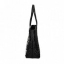 Bolso Quilt Emboss  LOVE MOSCHINO