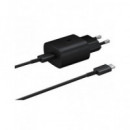 SAMSUNG Cargador Red Tipo C + Cable Tipo C Carga Rapida 25W Negro EP-TA800XBEGWW