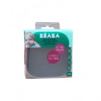 BEABA BOL SILICONA CON VENTOSA GRIS +4M