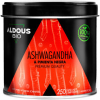 ALDOUS ASHWAGANDHA CON PIMIENTA NEGRA ECOLÓGICA X 250