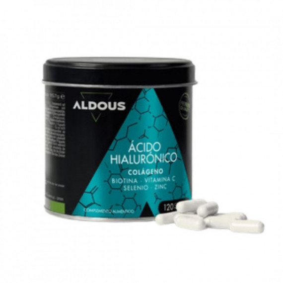 ALDOUS ÁCIDO HIALURÓNICO CON COLÁGENO, BIOTINA, VITAMINAS Y MINERALES X120 CAP