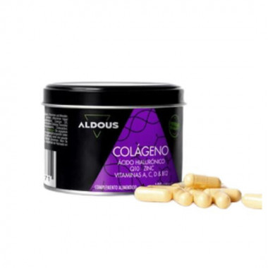 Aldous Colageno Hidrolizado con Acido Hialuronico, Coenzima Q10, Zinc y Vitaminas X 120 Cap  ALDOUS BIO