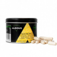 ALDOUS NOOTROPICO CON GINKGO BILOBA, MELENA LEON, CAFEINA, BACOPA, TIROSINA, TEANINA Y  HUPERZIA  SERRATA X 80 CAP