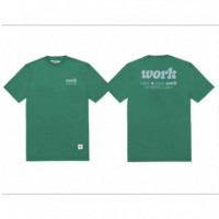 Camisetas Hombre Camiseta CAT Wwr Work Hunter Green