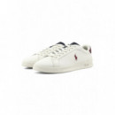 Hrt Crt Ii-sneakers-low Top Lace Wht Mul  RALPH LAUREN