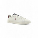 Hrt Crt Ii-sneakers-low Top Lace Wht Mul  RALPH LAUREN