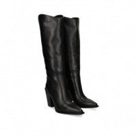 Botin Cowboy Piel Negro  STEVE MADDEN