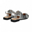 sin Talon 2 Hebillas Plata  STEVE MADDEN