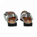 sin Talon 2 Hebillas Plata  STEVE MADDEN