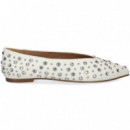 Bailarina Cristal+piel Blanco  STEVE MADDEN