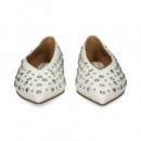 Bailarina Cristal+piel Blanco  STEVE MADDEN