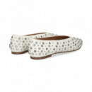 Bailarina Cristal+piel Blanco  STEVE MADDEN