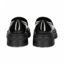 Mocasin Pala Cristal Florentic Negro  STEVE MADDEN