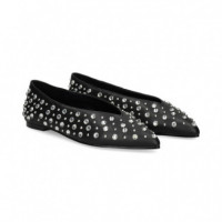 Bailarina Cristal+piel Negro  STEVE MADDEN