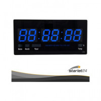 Reloj Digital de Pared Xl Cnn Calendario y Temepratura JH4622  LALO