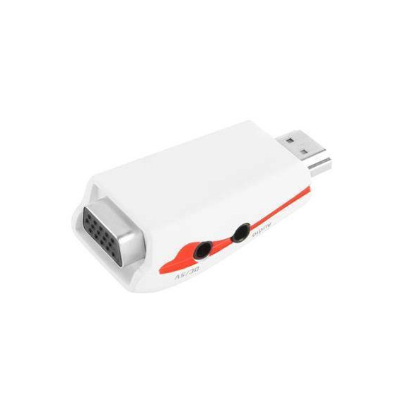 CROMAD CR0196 Adaptador Convertidor HDMI a VGA + Audio con Alimentacion