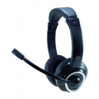 CONCEPTRONIC Micro Auricular de Casco con Cable Polona para Pc Voip,usb Negro POLONA02BA