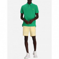 Polo RALPH LAUREN - SSKCCMSLM1-SHORT Sleeve-knit - Golf Green C1277 - 710680784394/GOLF Green C1277