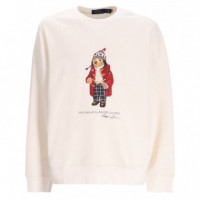 Polo RALPH LAUREN - LSCNM4-LONG Sleeve-sweatshirt - F24 Nevis Holiday Bear - 710953718002/F24 Nevis Holiday Bear