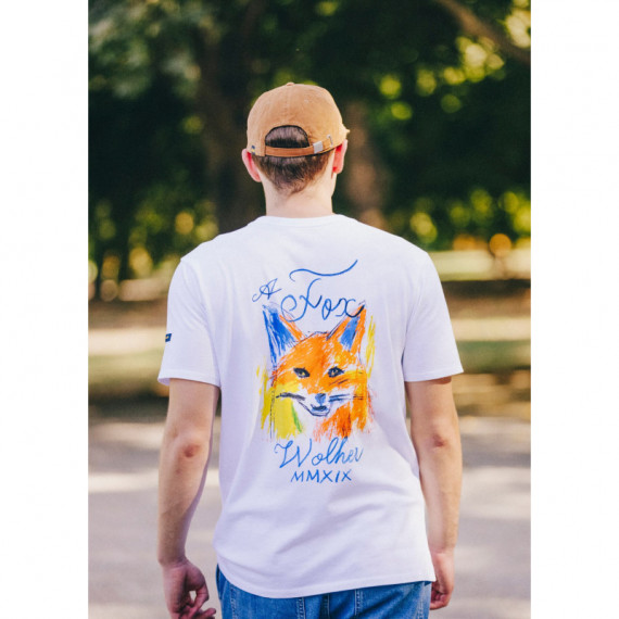 Camisetas Hombre Camiseta WOLHER Fox White